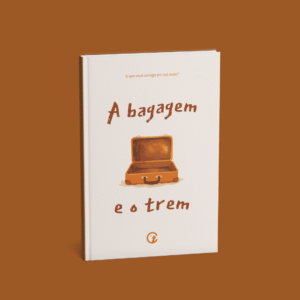 Livro "A bagagem e o trem" - Tamanho 14x21, Orelhas, Brochura